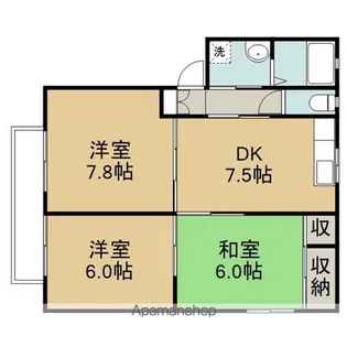 シーブリームA【102号室】の間取り