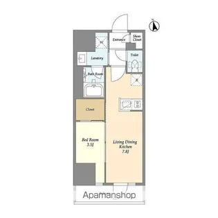 グランカーサ船堀Ⅰ【9階】の間取り