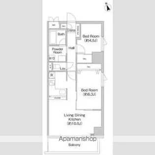 プライムアーバン町屋サウスコート【6階】の間取り