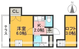 STハウスⅡ【1階】の間取り