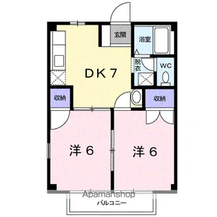 コーポコマツ【2階】の間取り