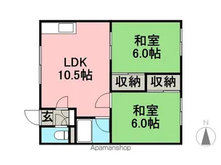コーポひかり【1階】の間取り