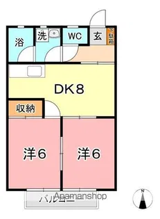 コーポ田中【1階】の間取り