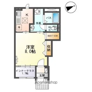 カルム ヴィラ【1階】の間取り