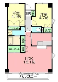 メゾンアイ【1階】の間取り