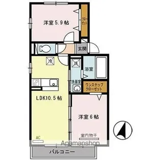 サンライトヒルズ A【2階】の間取り