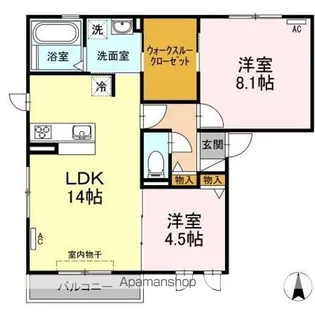 コアロードVIII【3階】の間取り