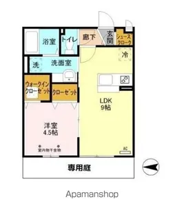 メゾーネ三郷中央【1階】の間取り