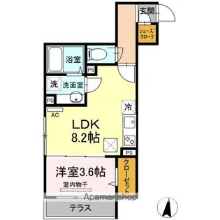 ルミエール【1階】の間取り