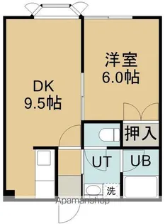 五稜郭マンション【201号室】の間取り