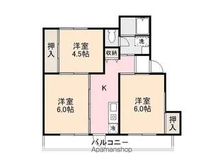 ヴィラナリー志度 Ⅱ棟【4階】の間取り