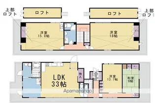 ハレクラニ【801号室】の間取り