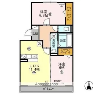 アステール【3階】の間取り