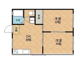 ハイツINAPIA【102号室】の間取り