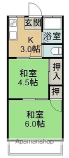 谷口マンション【202号室】の間取り