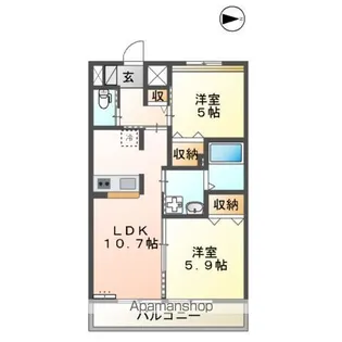 MAISON LUMIERE【2階】の間取り