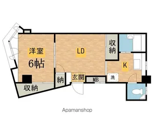 ふじビル【202号室】の間取り