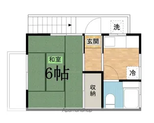 風間荘【2階】の間取り