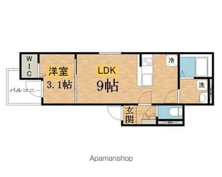 KLEIS西八王子Ⅱ 【3階】の間取り