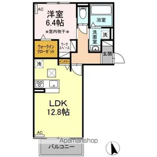 ラメール【1階】の間取り