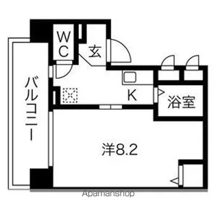 ヒルズ花の木【6階】の間取り