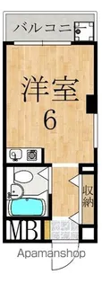 シティパレス生駒P2【5階】の間取り