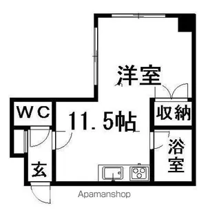 クロストン34【203号室】の間取り