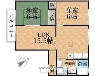 メゾンノーブル【1階】の間取り