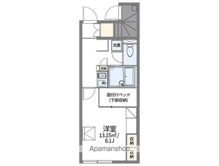 レオパレス凛【107号室】の間取り