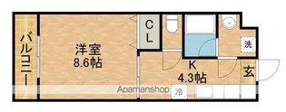 フォルテN【501号室】の間取り