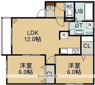 VENUS COURT【3階】の間取り