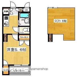ジュネス飯倉【2階】の間取り
