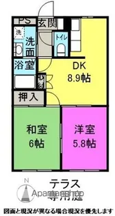 MAISONGRAPES【105号室】の間取り