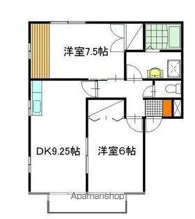 セゾン A棟【201号室】の間取り