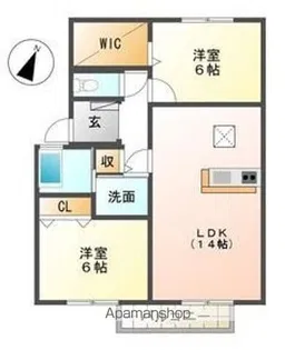 ロイヤルステージ【B102号室】の間取り