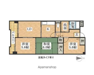 ハイツルミエール【403号室】の間取り