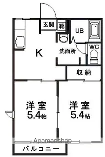 ディアスオーロ【1階】の間取り
