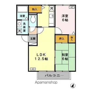 ロイヤルバレー田島【2階】の間取り