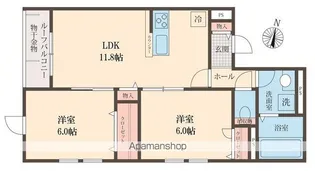 東京都杉並区方南1丁目【アパート】の間取り