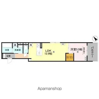 PORTO SERENO【202号室】の間取り