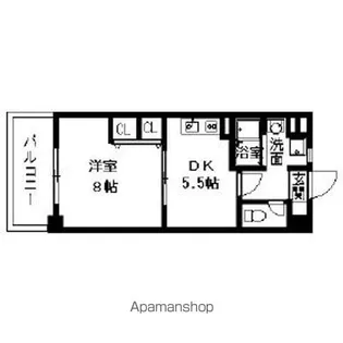 太閤通マンション【404号室号室】の間取り