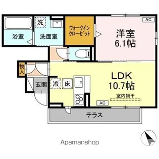 クリビア(clivia)【1階】の間取り