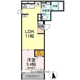 セレスティア東向島【2階】の間取り