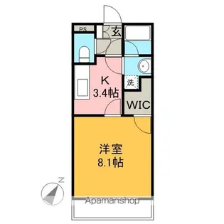 サニーハイツ三園Ⅱ【1階】の間取り