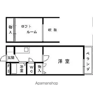 ヴィラ・サンライズ【B110号室】の間取り