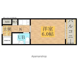 1Kの間取り画像