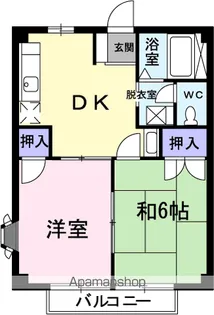 カーム小林【2階】の間取り