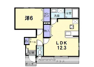 カーサ プラシード【1階】の間取り