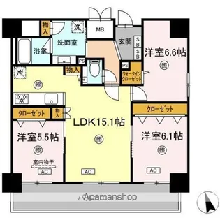 仮)中特ビル【10階】の間取り