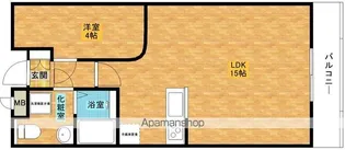 ラフィナート和泉【306号室】の間取り